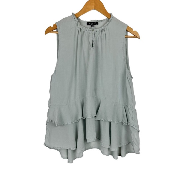 Maven West Ruffle Neck Blouse Size Large - Picture 1 of 9
